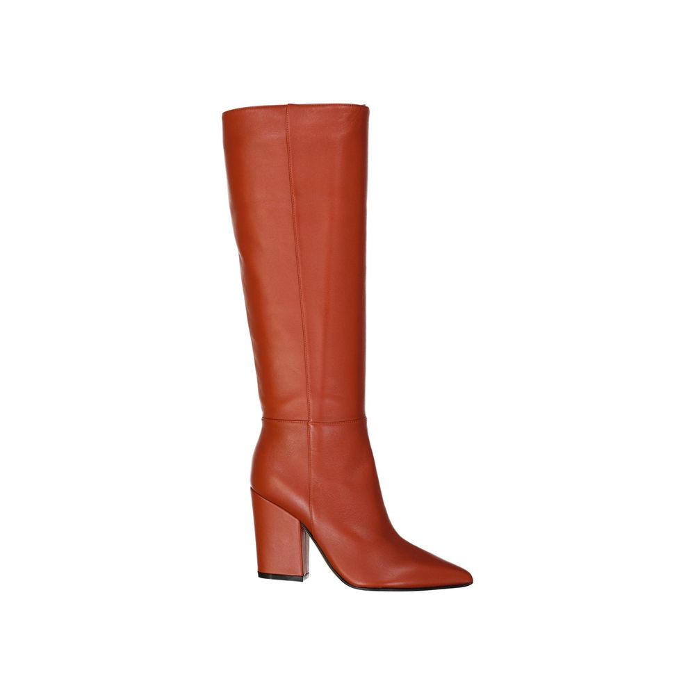 Bottines en cuir à talon