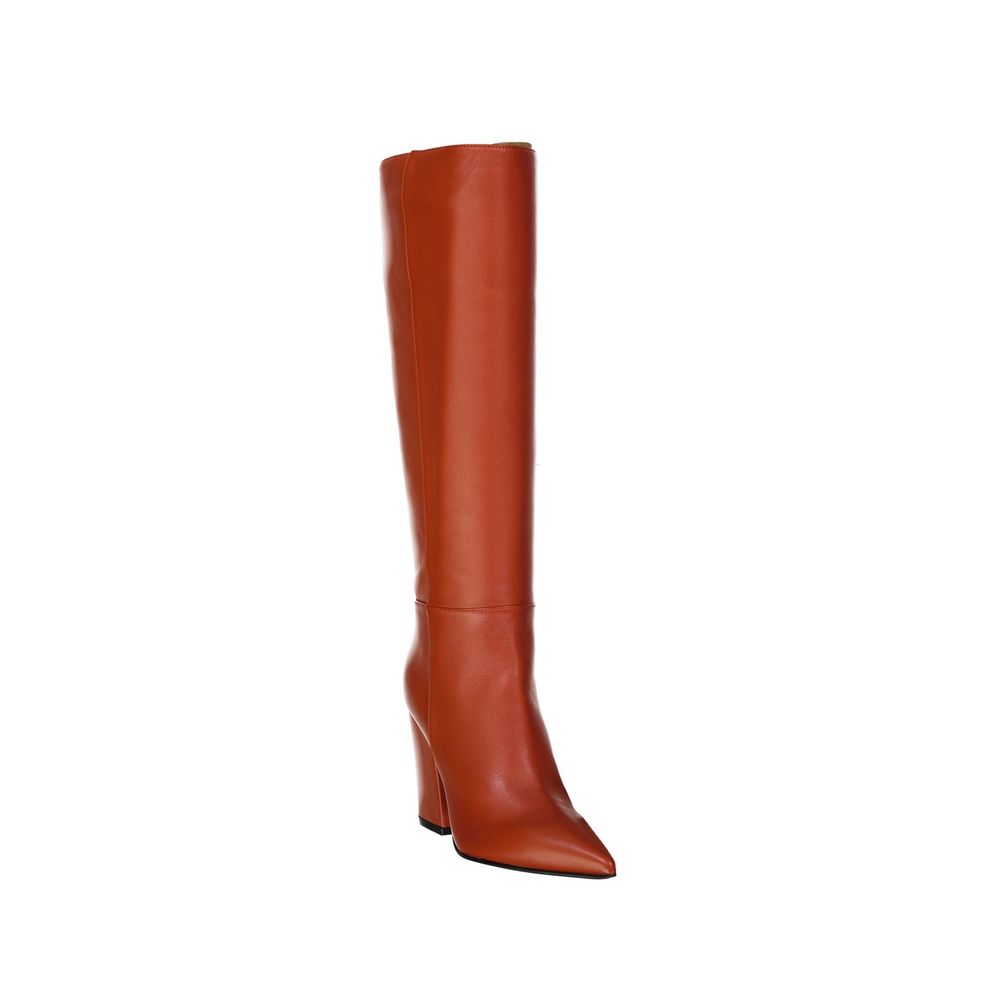 Bottines en cuir à talon
