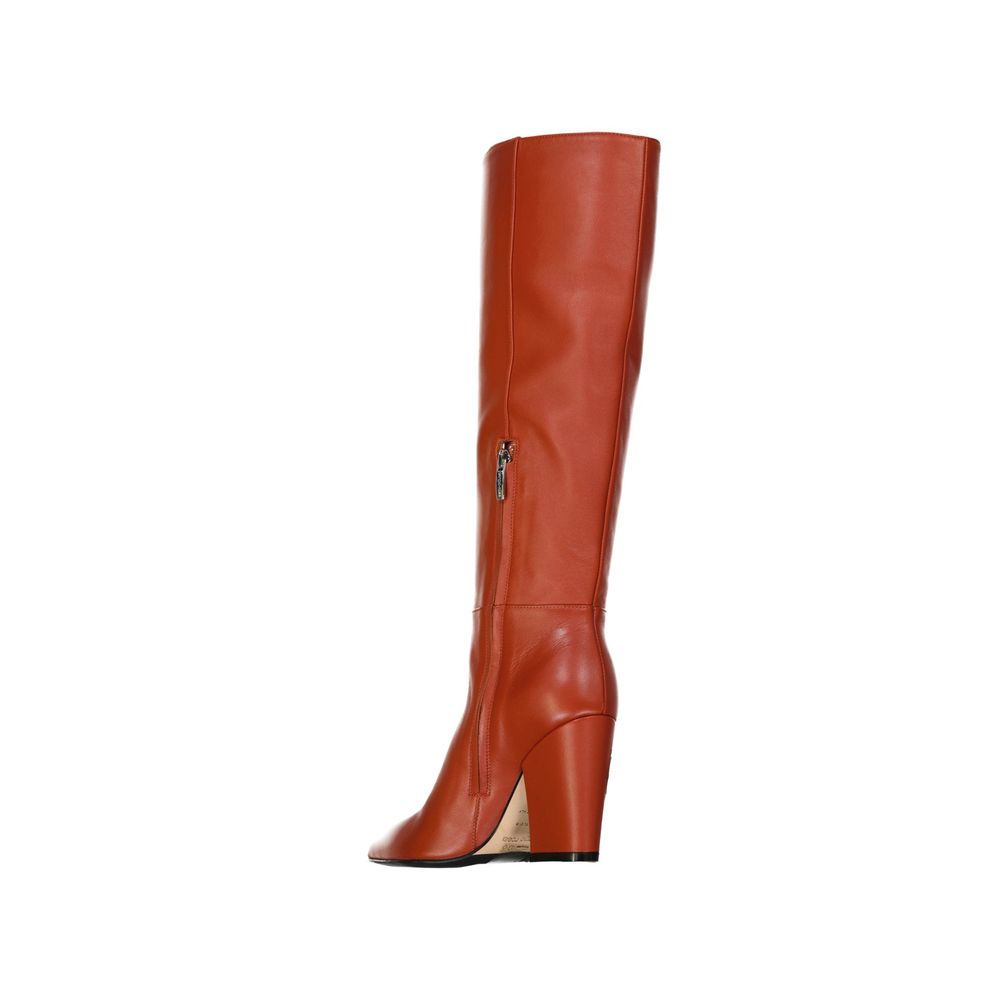 Bottines en cuir à talon