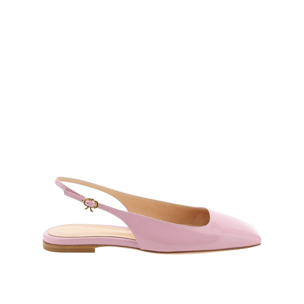 Flache Ledersandalen von Gianvito Rossi