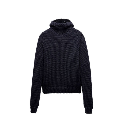 Prada Wollpullover mit Kapuze