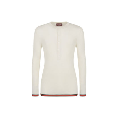 Gucci T-Shirt aus gerippter Seide