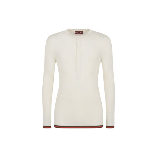 Gucci T-Shirt aus gerippter Seide