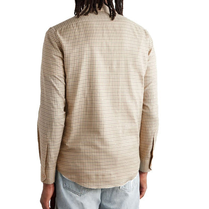 Chemise en coton à carreaux avec logo brodé Céline