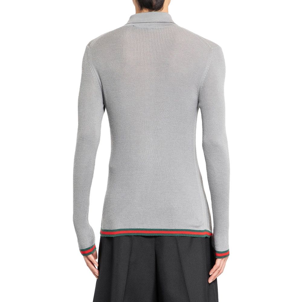 Gucci Rippstrickpullover aus Kaschmir und Seide