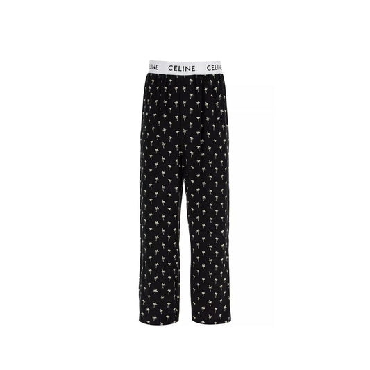 Celine Pyjamahose mit Mini-Palmenmotiv