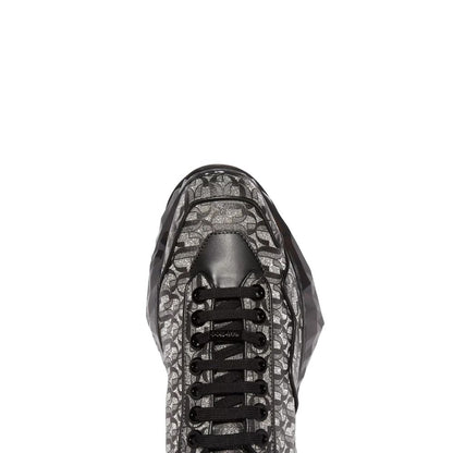 Jimmy Choo Diamond JC Monogram Glitzer-Ledersneaker