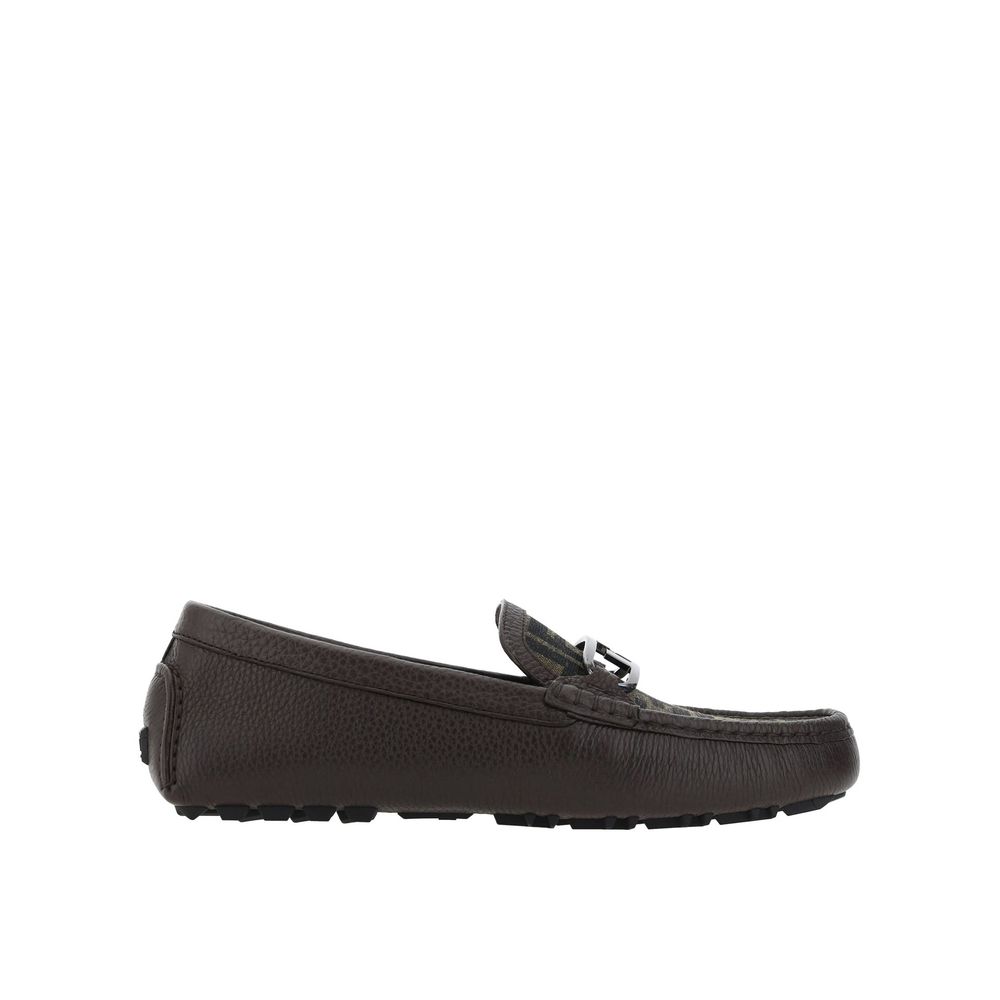 Fendi Leder-Loafer mit Monogramm
