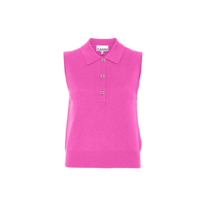 Ganni Wool And Cashmere Polo