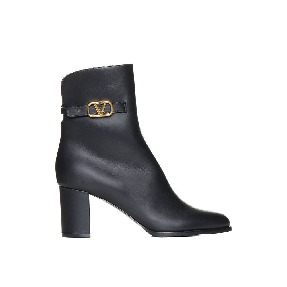 Bottes en cuir à signature VLogo Valentino Garavani