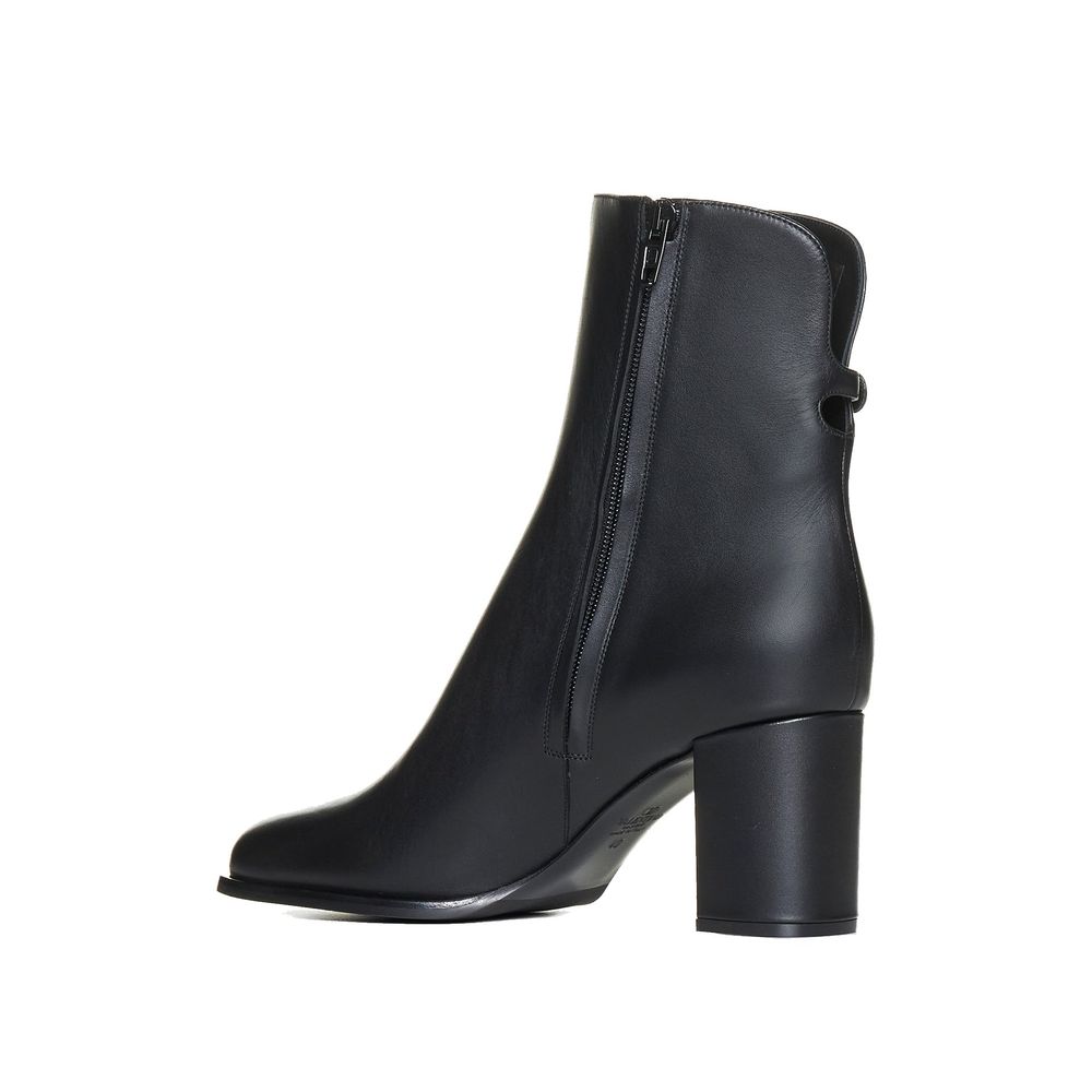Bottes en cuir à signature VLogo Valentino Garavani