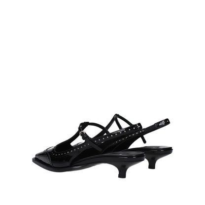 Escarpins à bride arrière en cuir Miu Miu