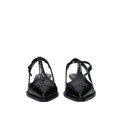 Escarpins à bride arrière en cuir Miu Miu