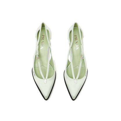 Prada Satin-Pumps mit Cut-Outs
