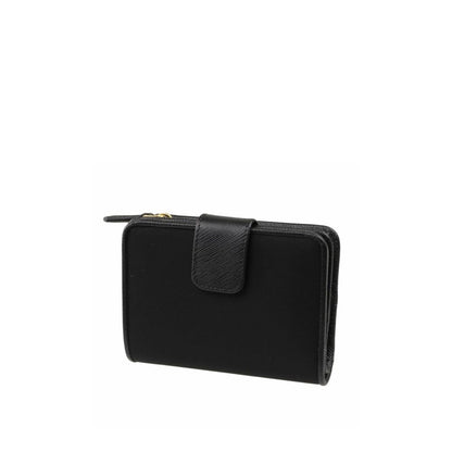 Prada Französische Brieftasche aus Nylon und Leder