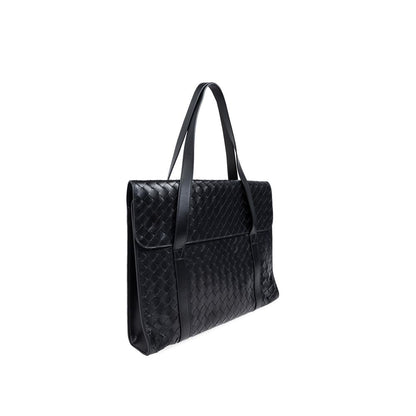 Bottega Veneta Aktentasche aus Intrecciato-Leder