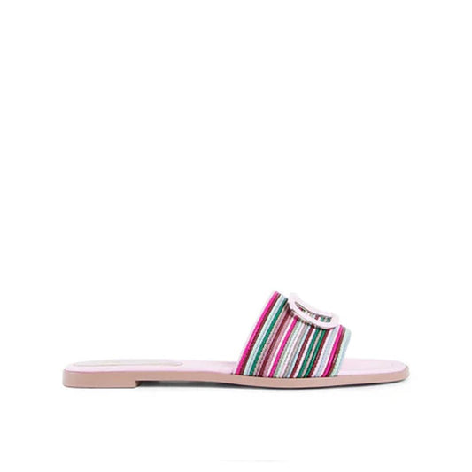 Valentino Garavani – Signature-Slides mit V-Logo