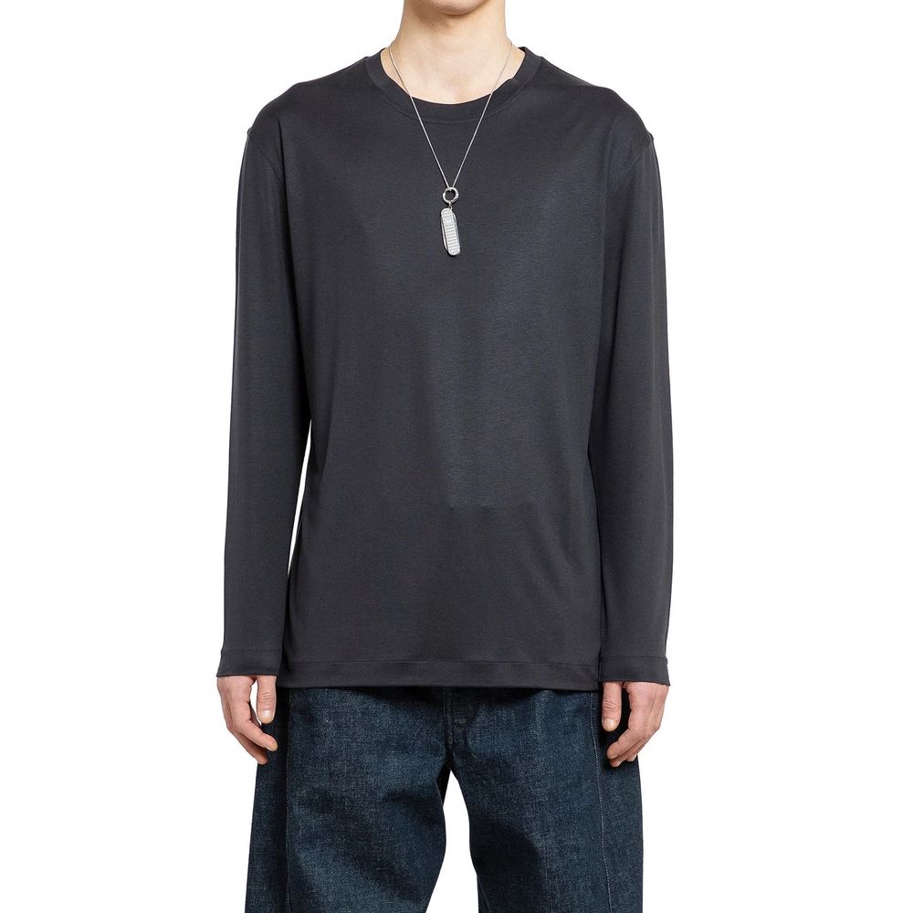 Langärmliges Seiden-T-Shirt von Lemaire