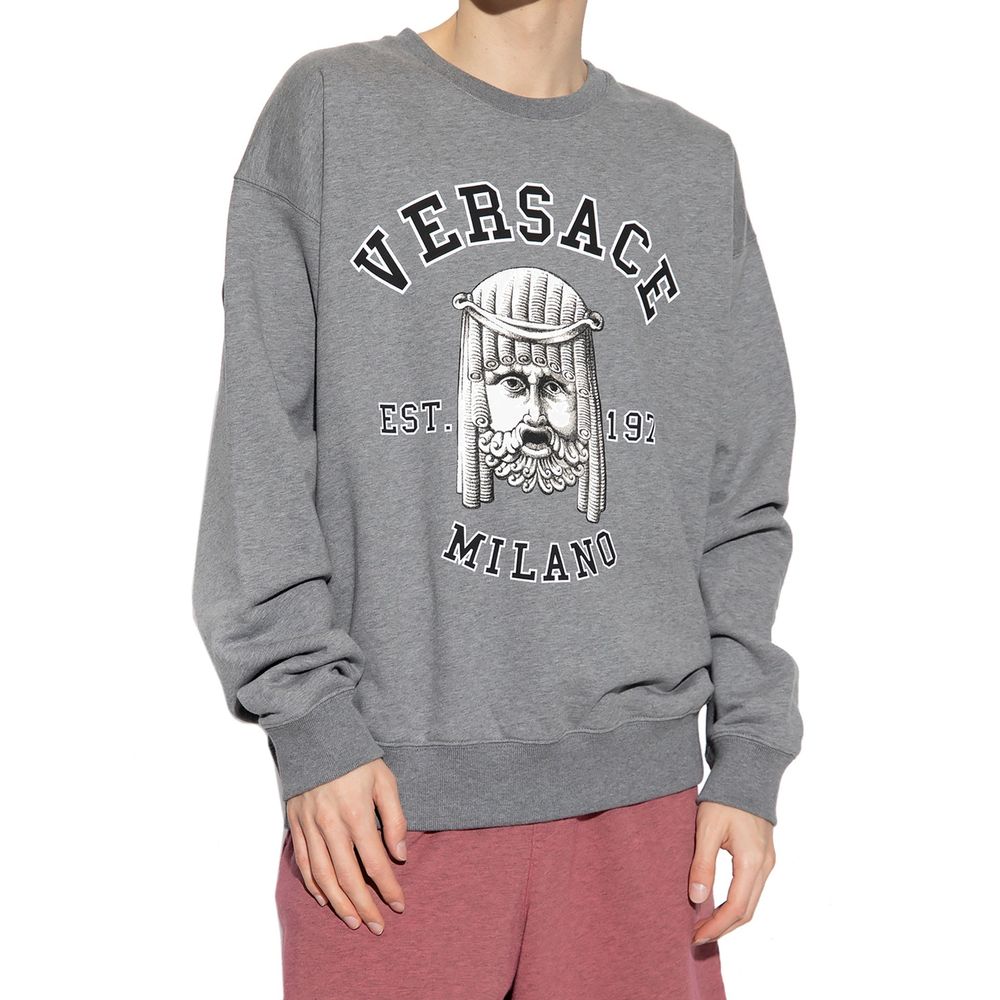 Versace Baumwoll-Sweatshirt mit Rundhalsausschnitt