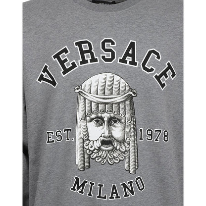 Versace Baumwoll-Sweatshirt mit Rundhalsausschnitt