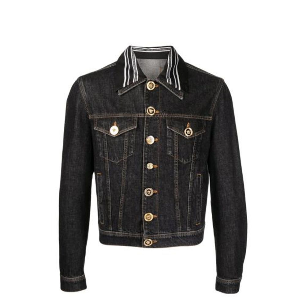 Veste en jean à motif Méduse