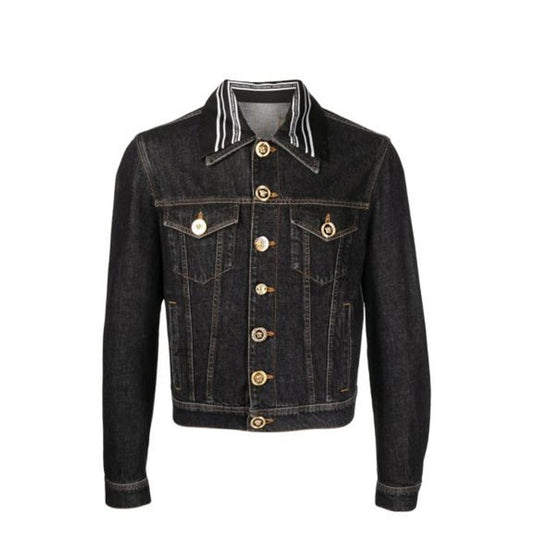 Veste en jean à motif Méduse