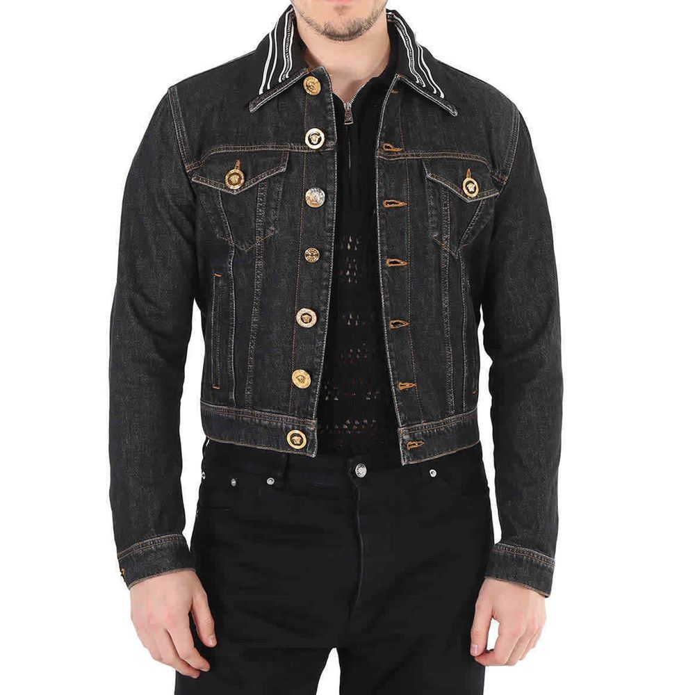 Veste en jean à motif Méduse