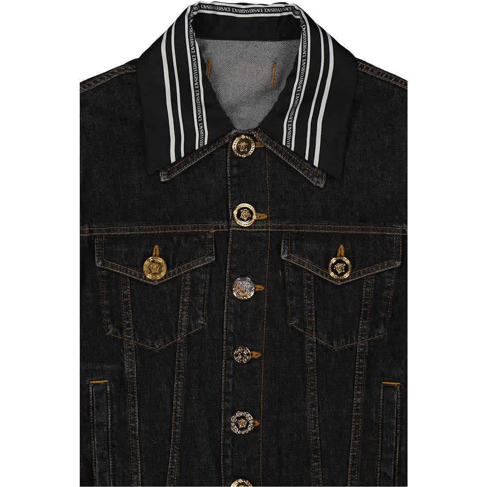 Veste en jean à motif Méduse