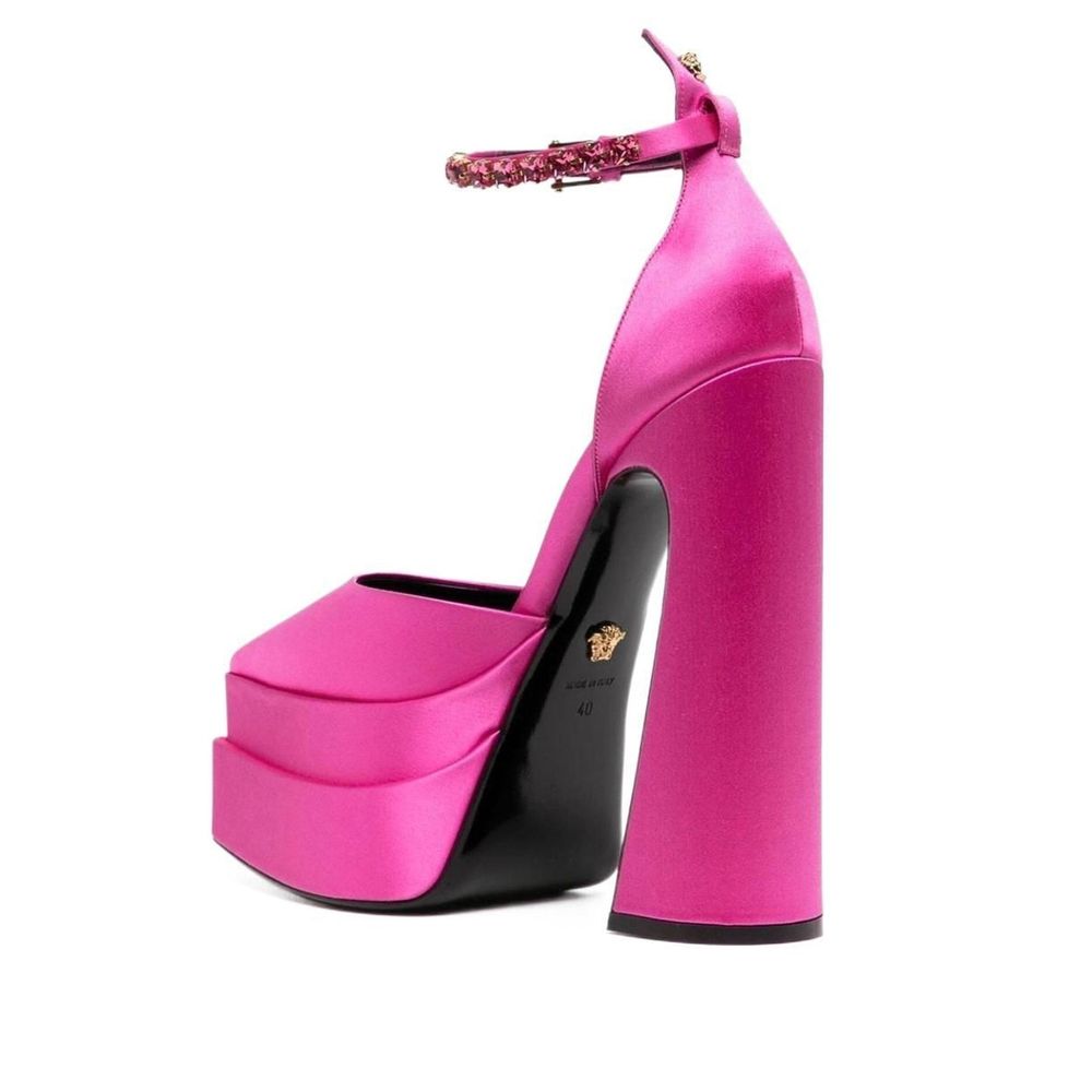 Escarpins en satin de soie