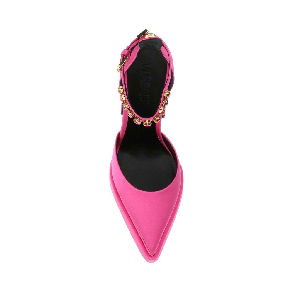 Escarpins en satin de soie