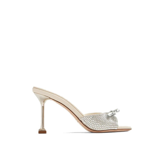 Mules en cuir et cristaux Miu Miu