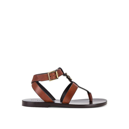 Saint Laurent Hardy Ledersandalen