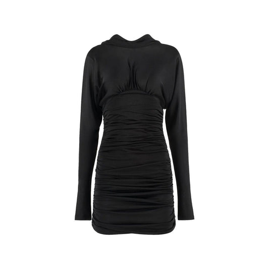 Saint Laurent – Minikleid mit Wasserfallausschnitt