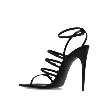 Saint Laurent Jerry Satin-Sandalen