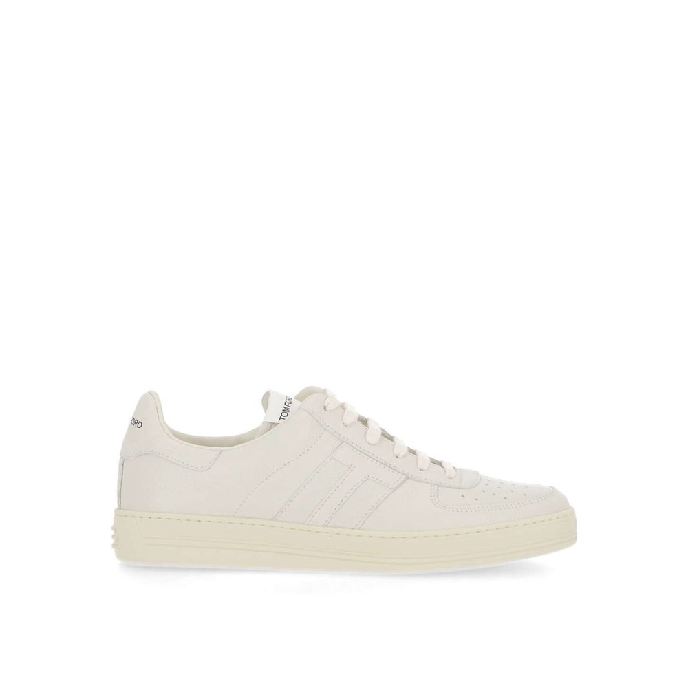 Baskets en cuir avec logo Tom Ford