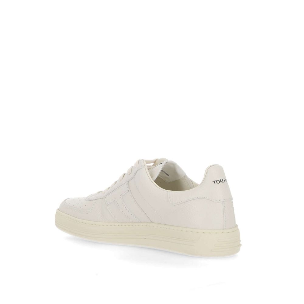 Baskets en cuir avec logo Tom Ford