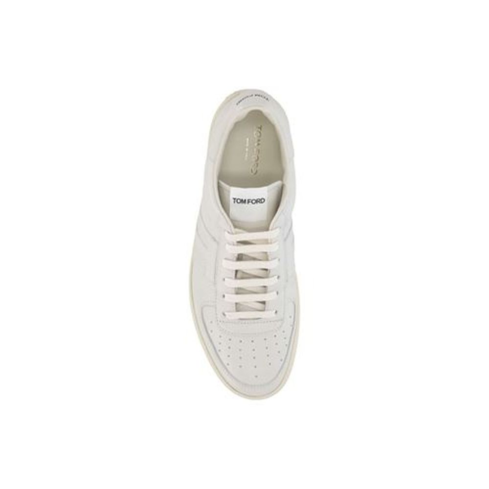 Baskets en cuir avec logo Tom Ford