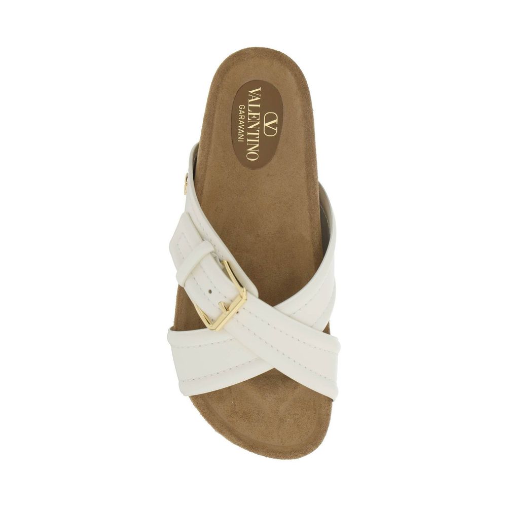 Valentino Garavani Flache Sandalen aus Leder