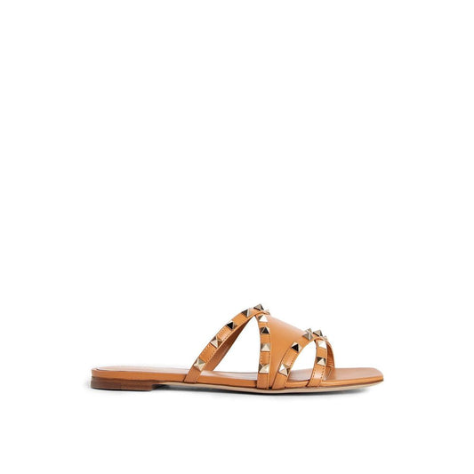 Valentino Garavani – Flache Sandalen „Rockstud“ aus Leder