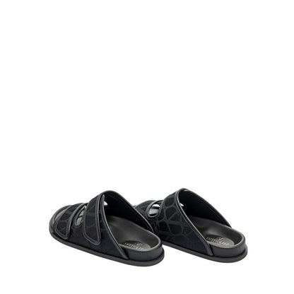 Valentino Garavani – Flache Sandalen „Toile Iconographe“
