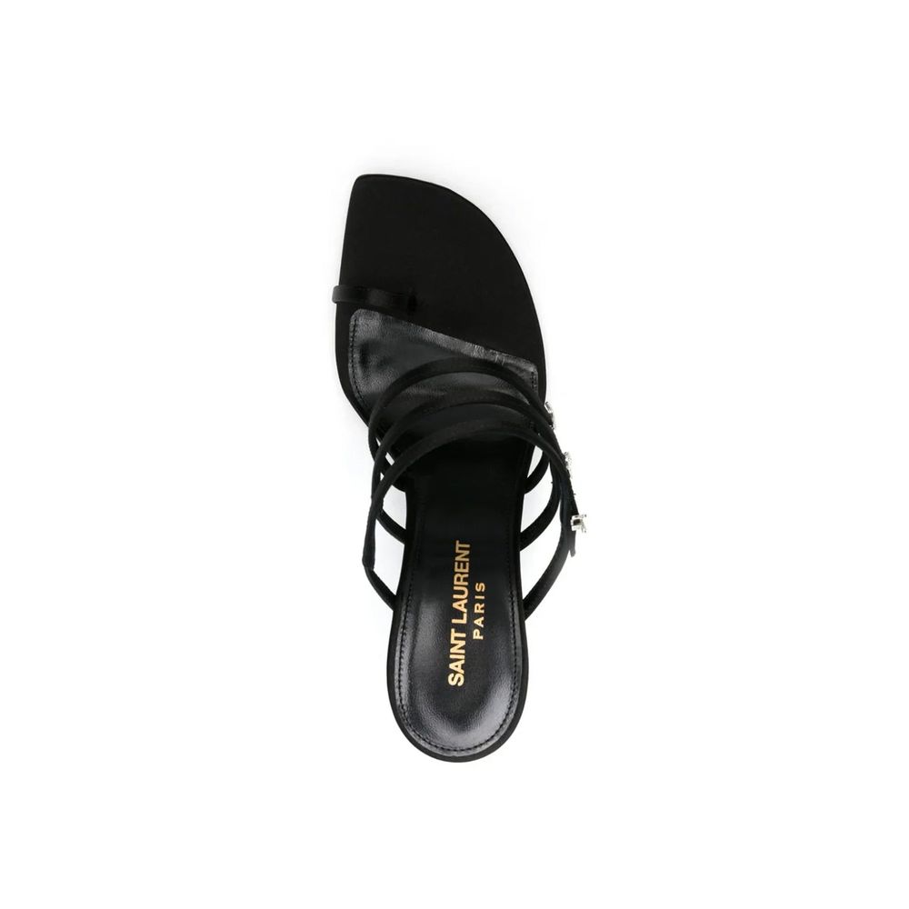 Saint Laurent Jerry 95 Satinsandalen