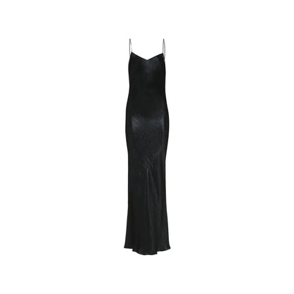 Saint Laurent Langes Satinkleid