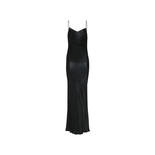 Saint Laurent Langes Satinkleid