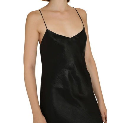 Saint Laurent Langes Satinkleid