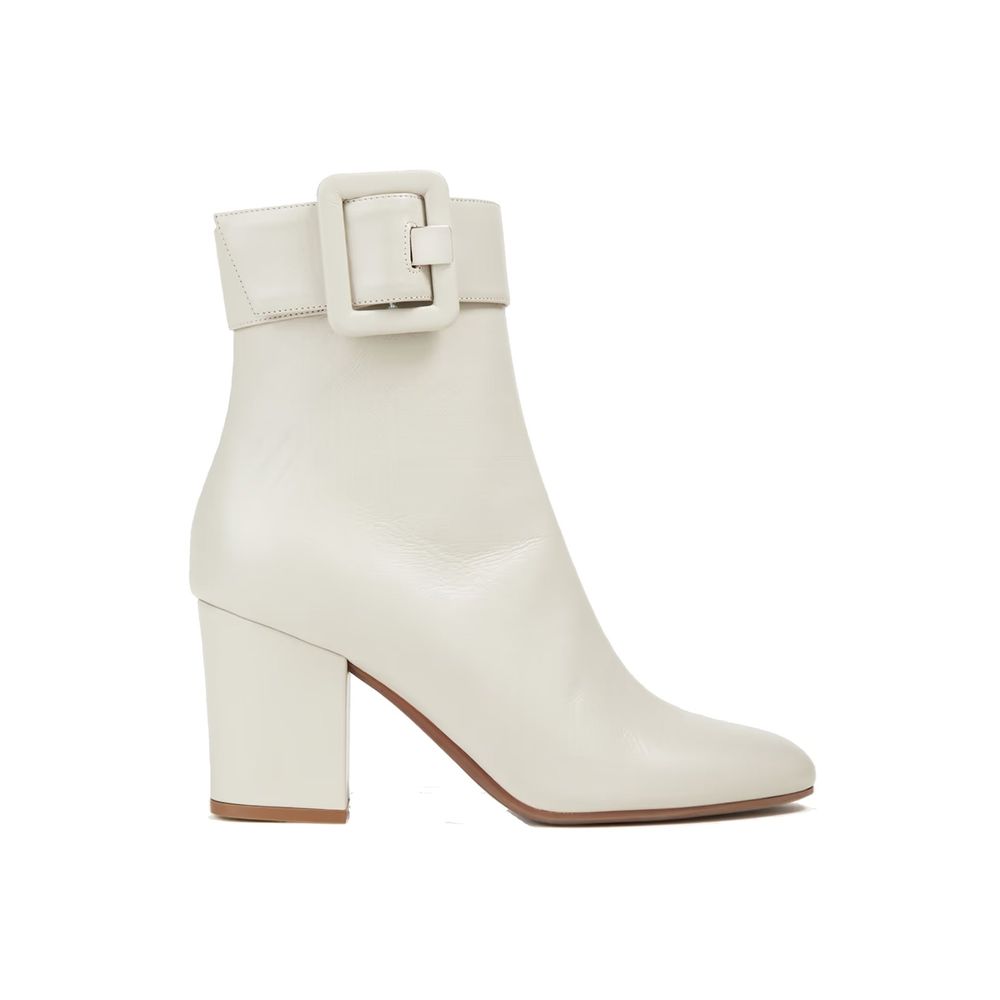 Bottes en cuir à boucle