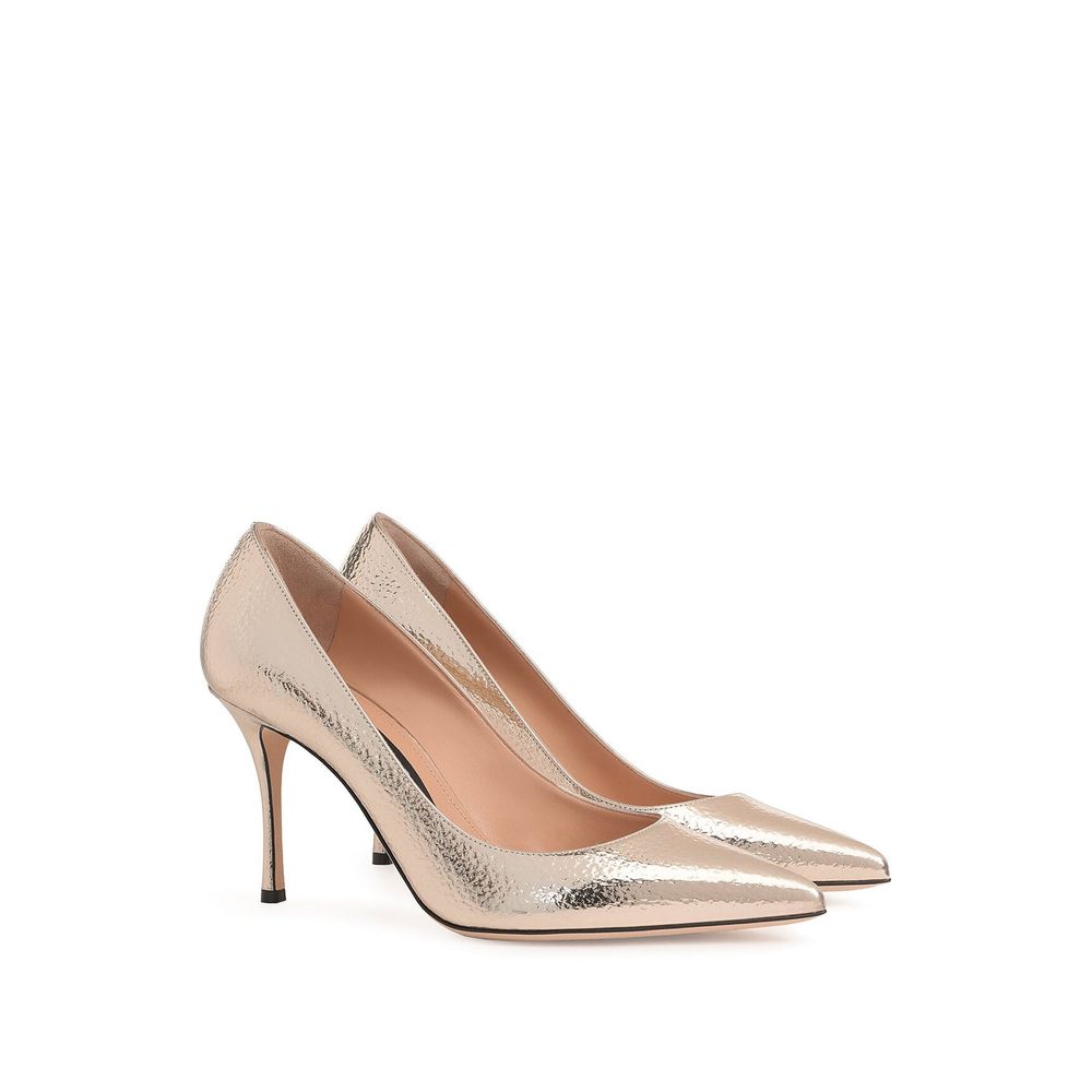 Escarpins en cuir miroir craquelé Godiva 090