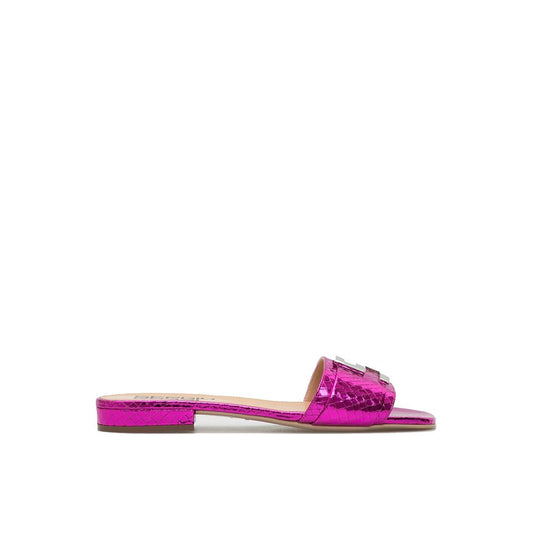 Flache Sandalen aus Leder von Sergio Rossi