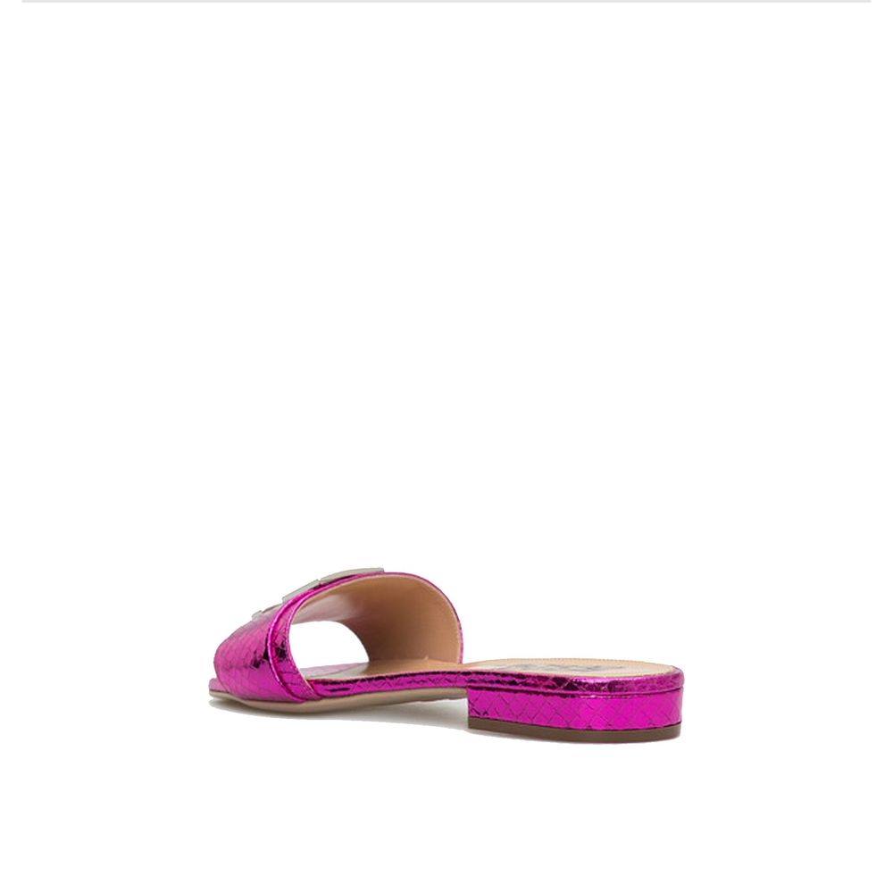 Flache Sandalen aus Leder von Sergio Rossi