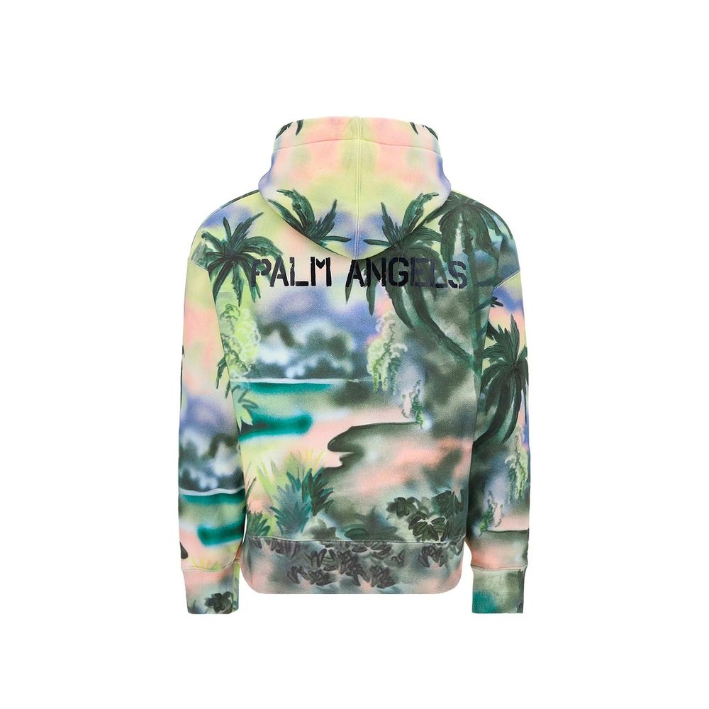 Sweat à capuche en coton Palm Angels