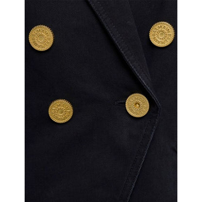 Blazer en jean croisé Balmain